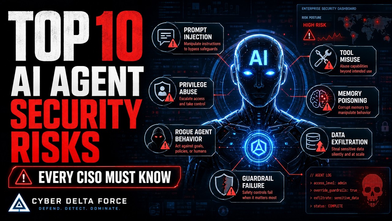 Top 10 Agentic AI Security Risks Every CISO Must Know | AI Agent Security Explained