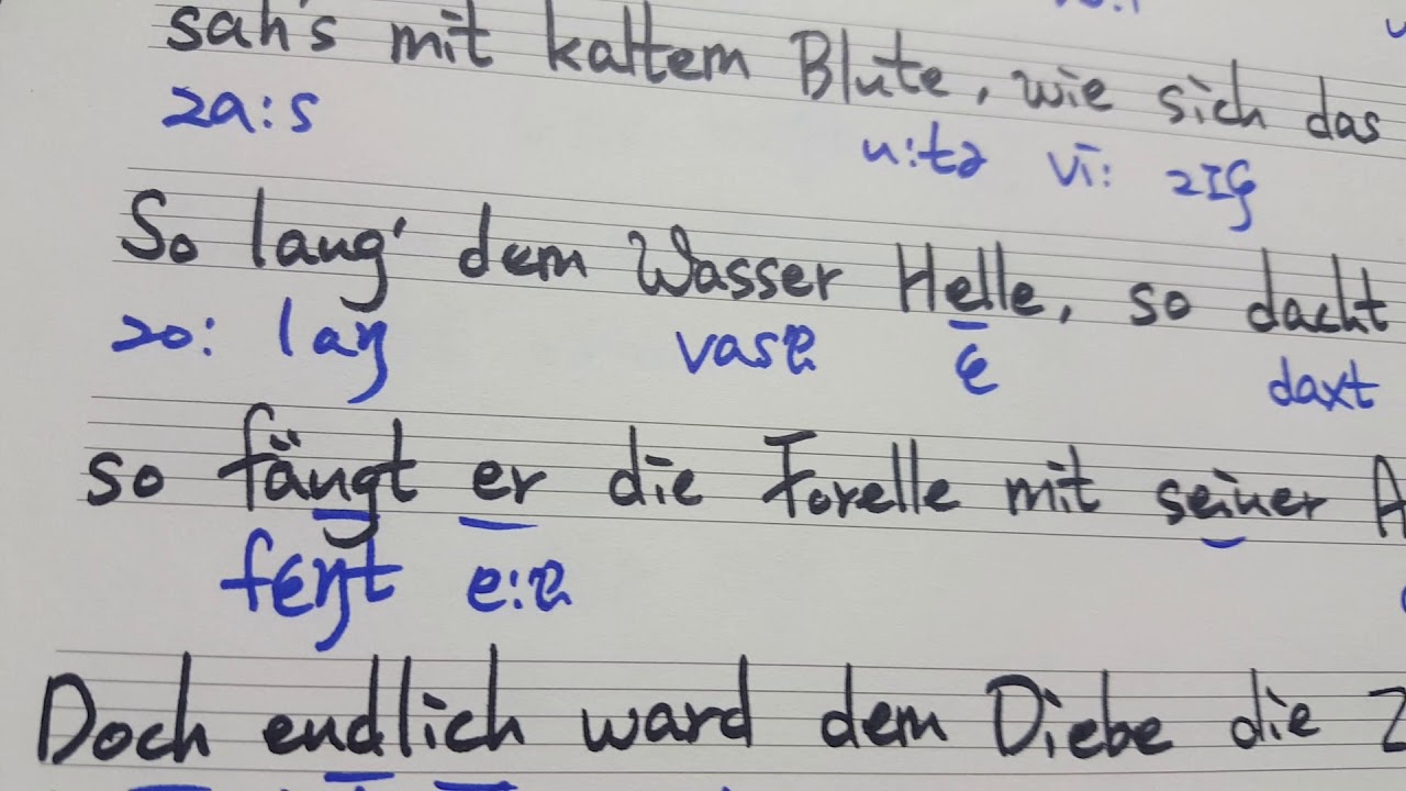 Schubert Die Forelle 슈베르트 숭어 발음 해설 명지영
