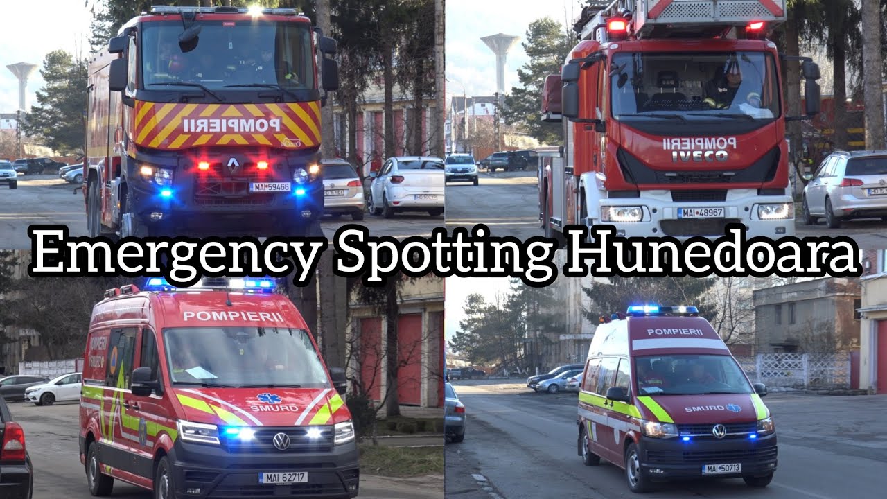 Emergency spotting compilation-Hunedoara(Petrosani)🚒👨‍🚒