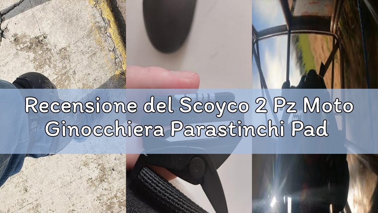 Recensione del Scoyco 2 Pz Moto Ginocchiera Parastinchi Pad per Uomo Antiscivolo 2 in 1 Protezione R