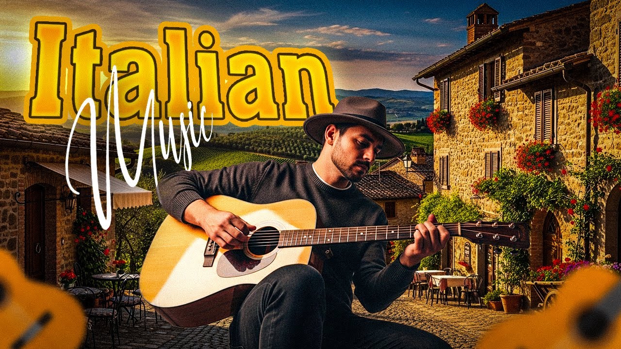 🎶 Italian Guitar Music for Relaxation 🎶 3+ Hours Scenic Italy Ambience