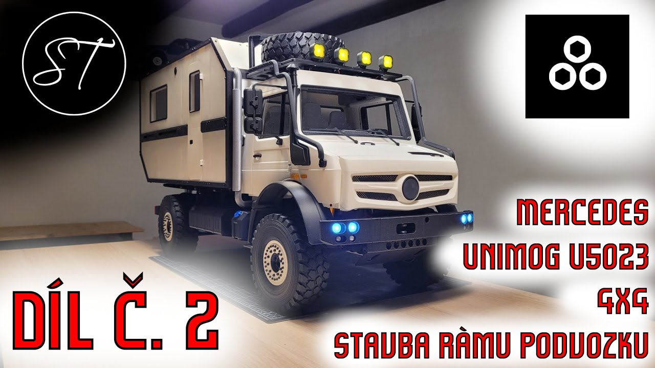 Mercedes Unimog U5023 - díl č. 2 - stavba rámu podvozku