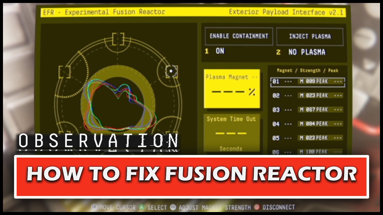 How To Fix Experimental Fusion Plasma Reactor - OBSERVATION - Gameplay