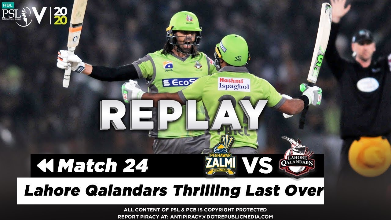Lahore Qalandars Thrilling Last Over | Peshawar Vs Lahore | Match 24 | PSL 5