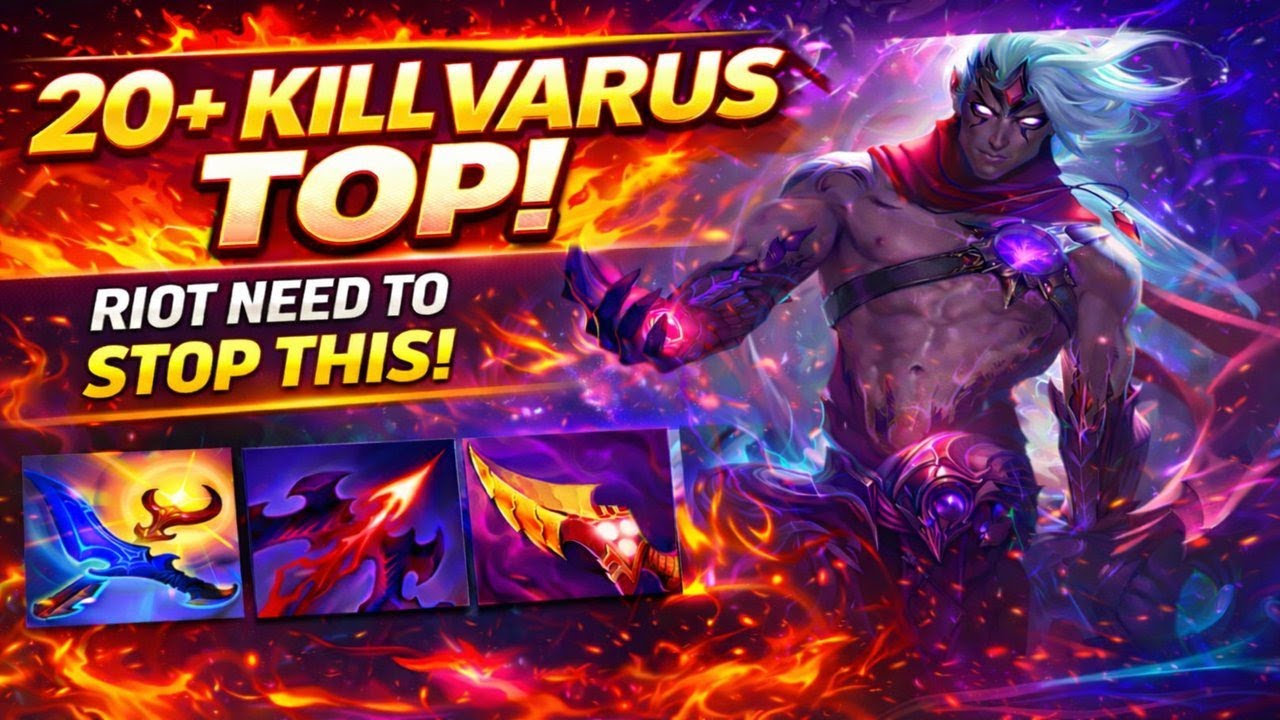 20+ KILLS WITH TOP LANE VARUS - Bronze To Diamond Season 16