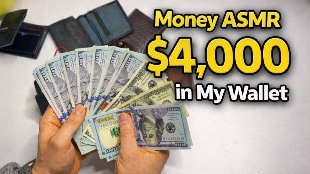 I Keep $4,000 in My Wallet… | Cash Counting ASMR