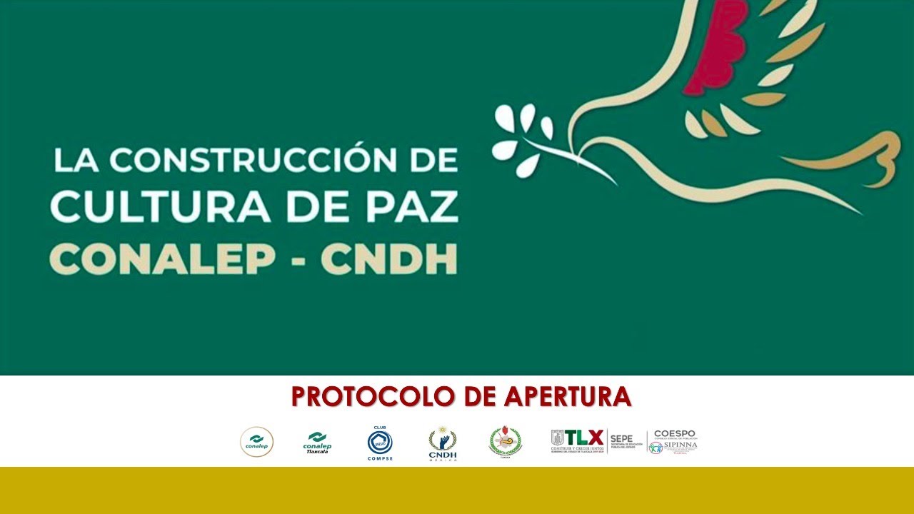 🔴#EnVivo La construcción de la cultura de la paz CONALEP-CNDH
