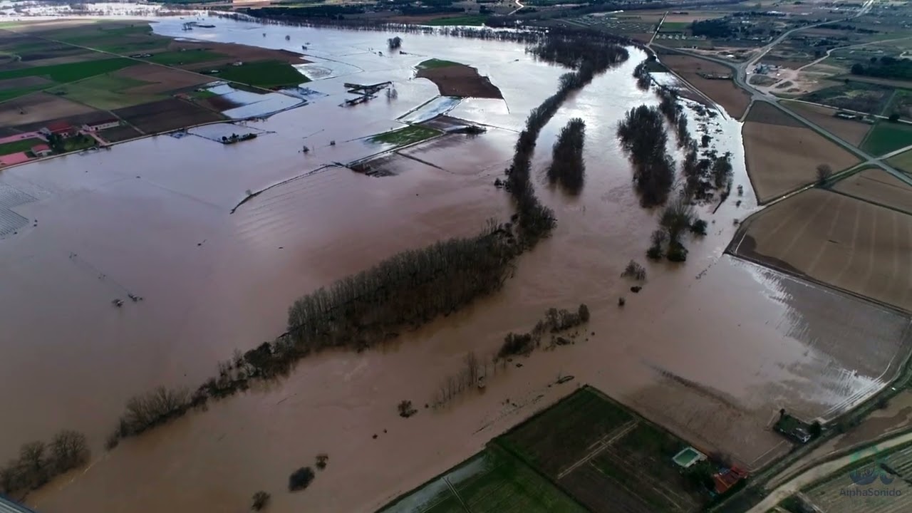Crecida Río Duero a su paso por Toro, Zamora. 17 de febrero de 2026. 