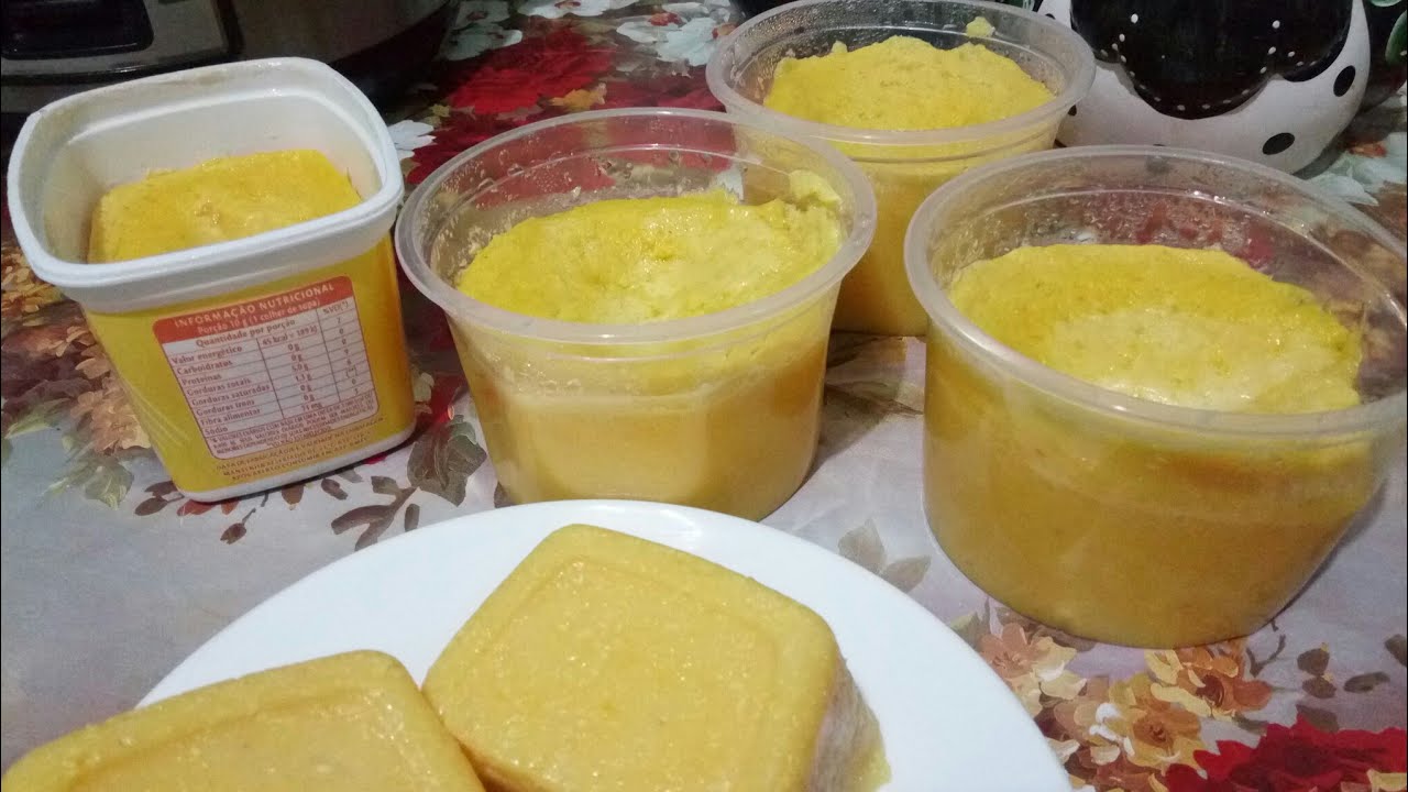 como fazer pamonha no potinho plástico e no potinho de margarina