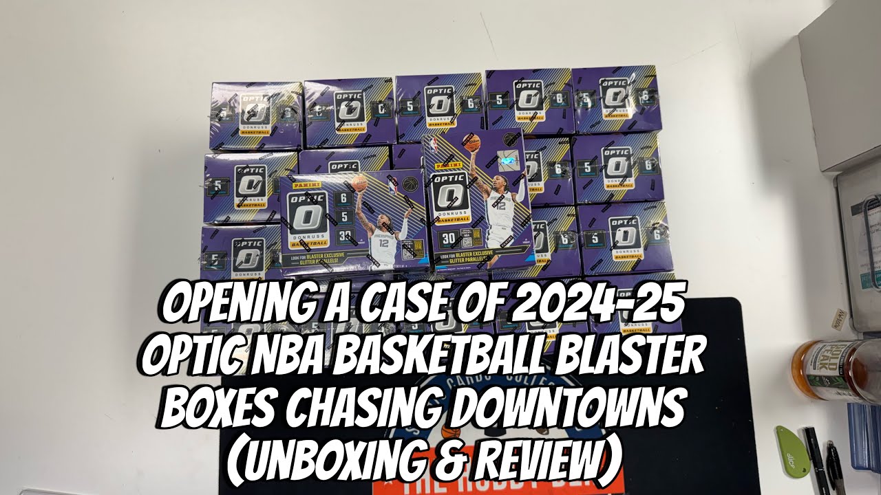Opening a case of 2024-25 Optic NBA Basketball Blaster Boxes Chasing Downtowns (Unboxing & Review) 