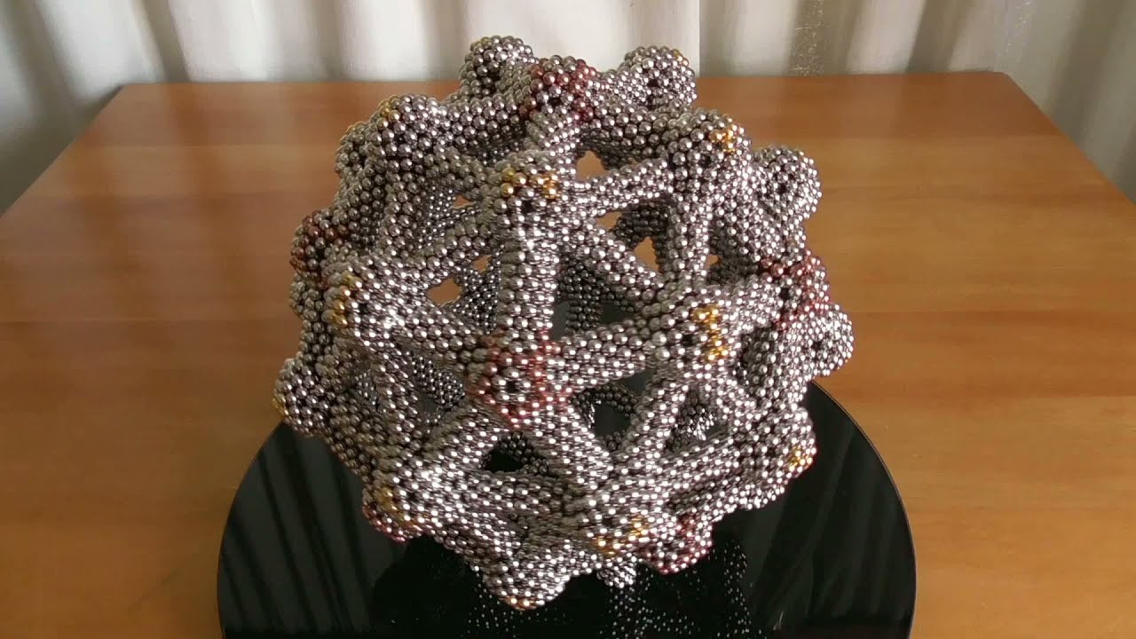Giant Molecular 2V Geodesic Sphere | Tutorial | 13660 Neodymium Magnetic Balls