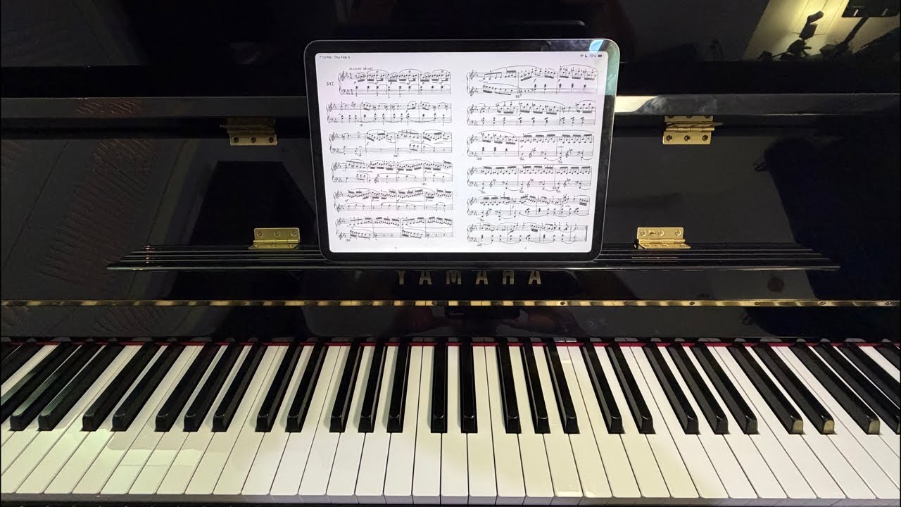 Scarlatti Sonata 317 practice session – Clyde piano￼