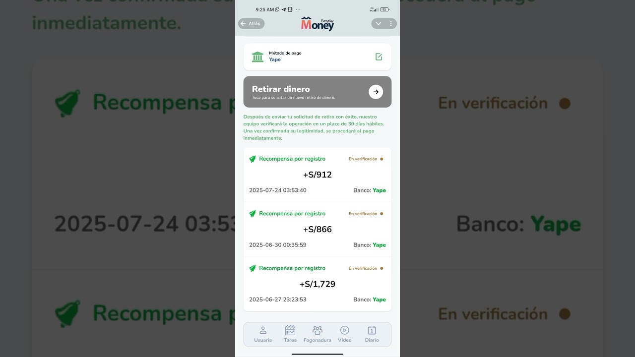 money everyday day mi retir&oacute; real o falso