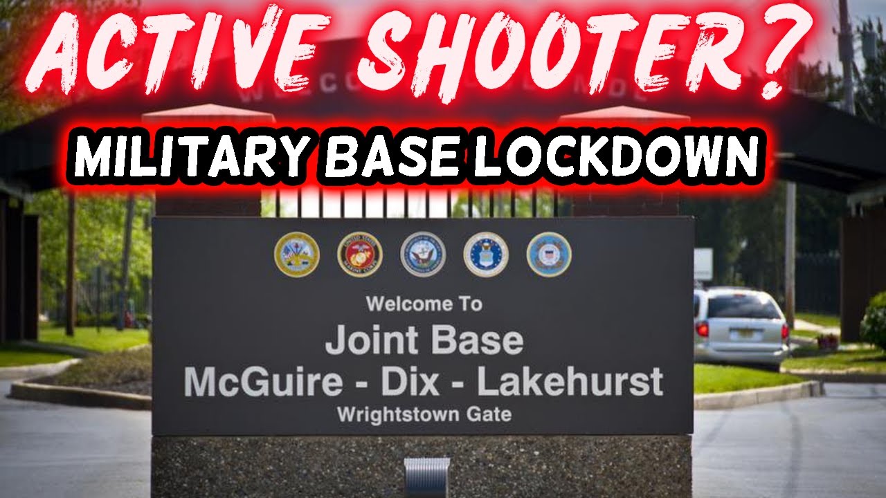 🔴 BLOKADA BAZY WOJSKOWEJ: Strzelec? Baza Wsp&oacute;lna McGuire-Dix-Lakehurst w New Jersey