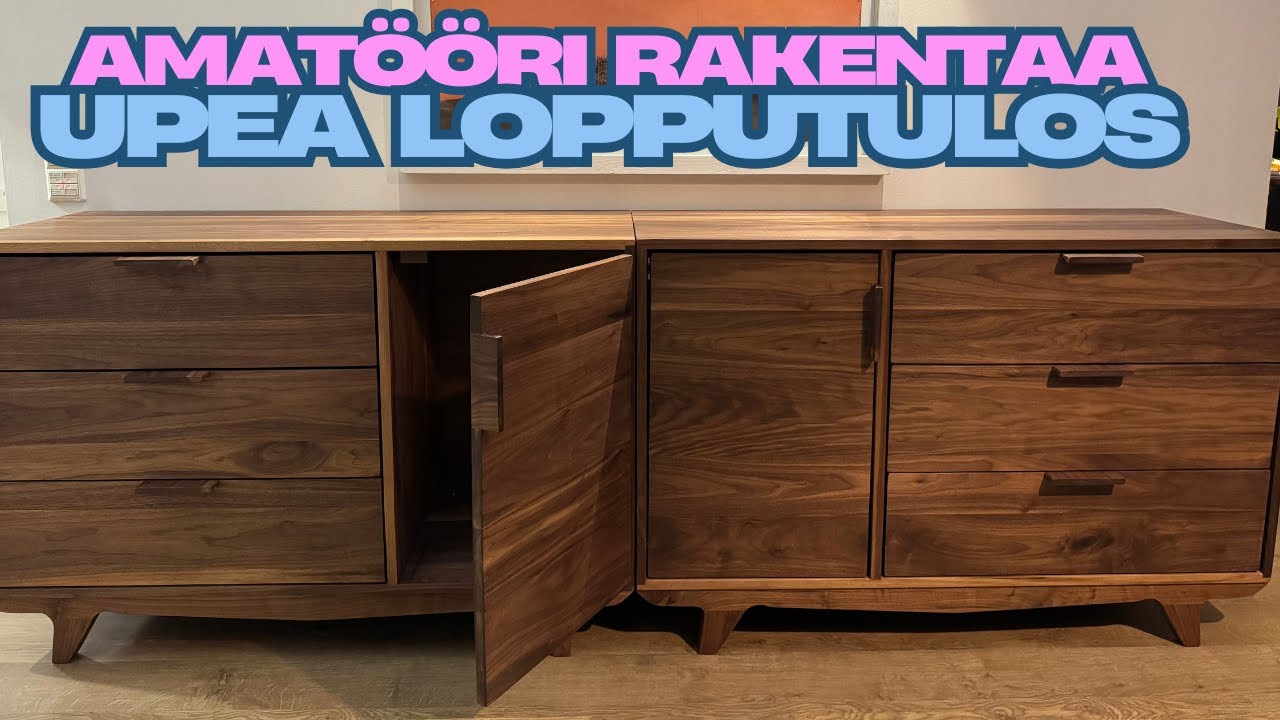 Rakensin uudet kaapit || Puumateriaalina pähkinä