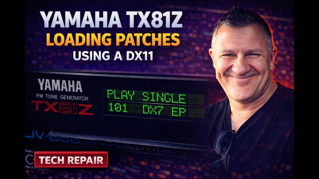 Yamaha TX81Z - Loading patches via MIDI from a DX11