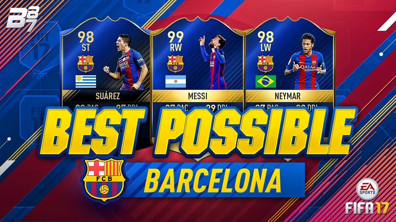 BEST POSSIBLE BARCELONA TEAM! w/ TOTS NEYMAR AND TOTS MESSI! | FIFA 17