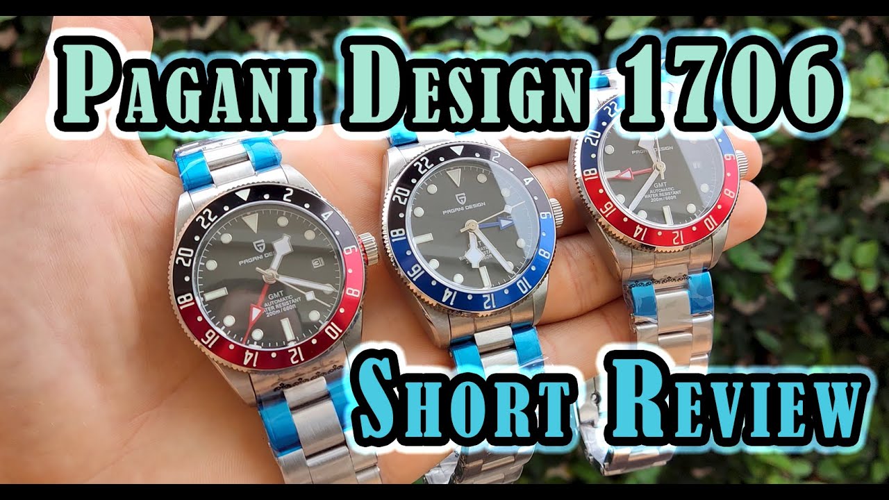 Another GMT watch from Pagani Design | Color&Specs comparison of PD-1706