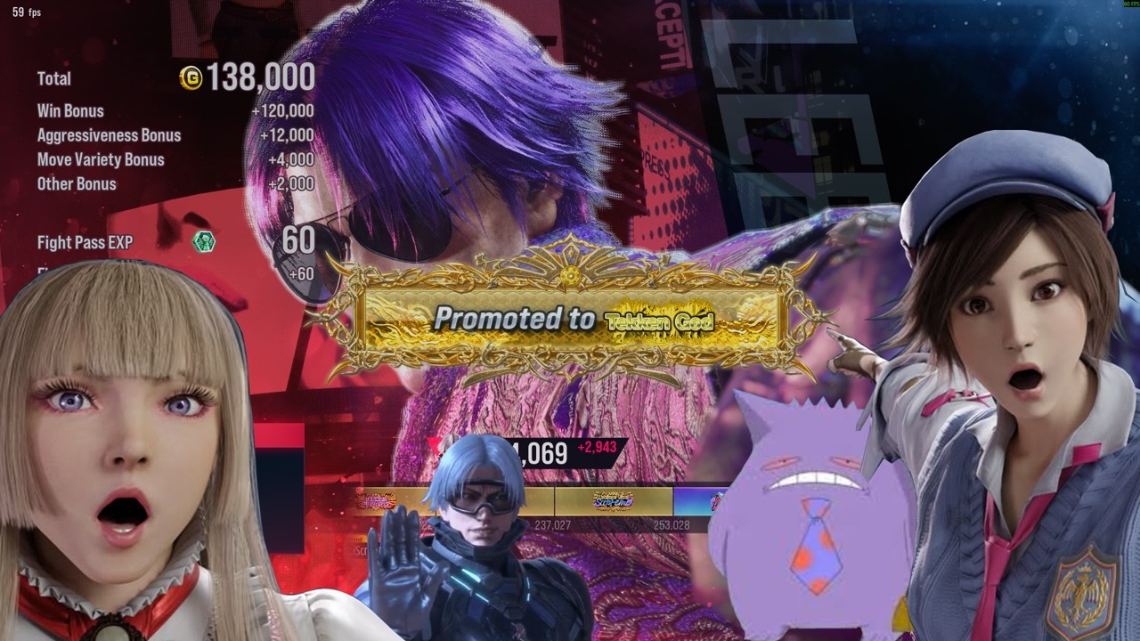 Lee Chaolan Ranked matches Tekken Emperor to Tekken God Promo