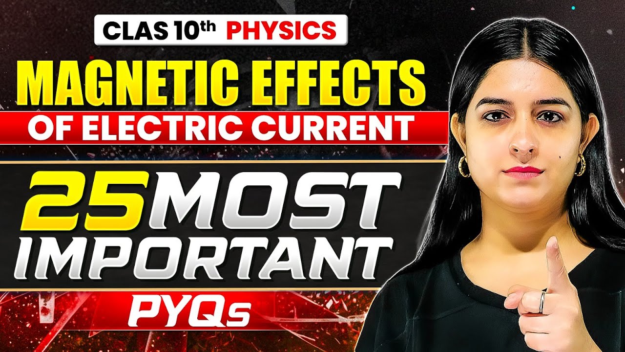 25 Most Important PYQs | Magnetic Effects of Electric Current | Class 10 Science Boards 2025–26