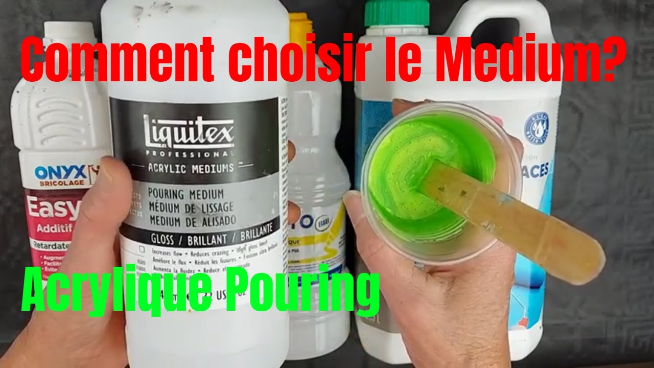 Comment choisir le medium acrylique pouring?🤔🎨🙂#acryliquepouring 122