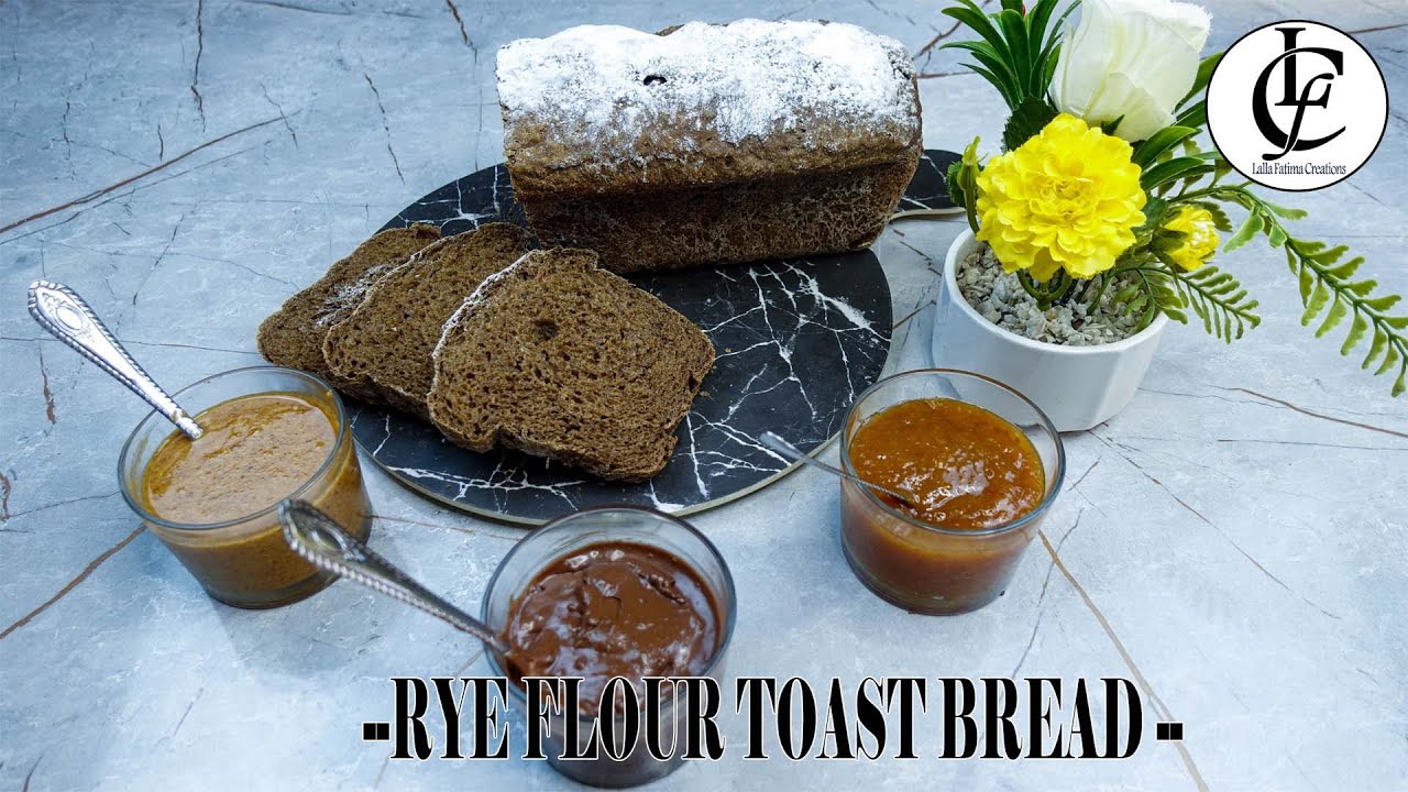 easy homemade Rye ( seigle) flour toast bread/ خبز التوست بدقيق الجودار سهل و بسيط