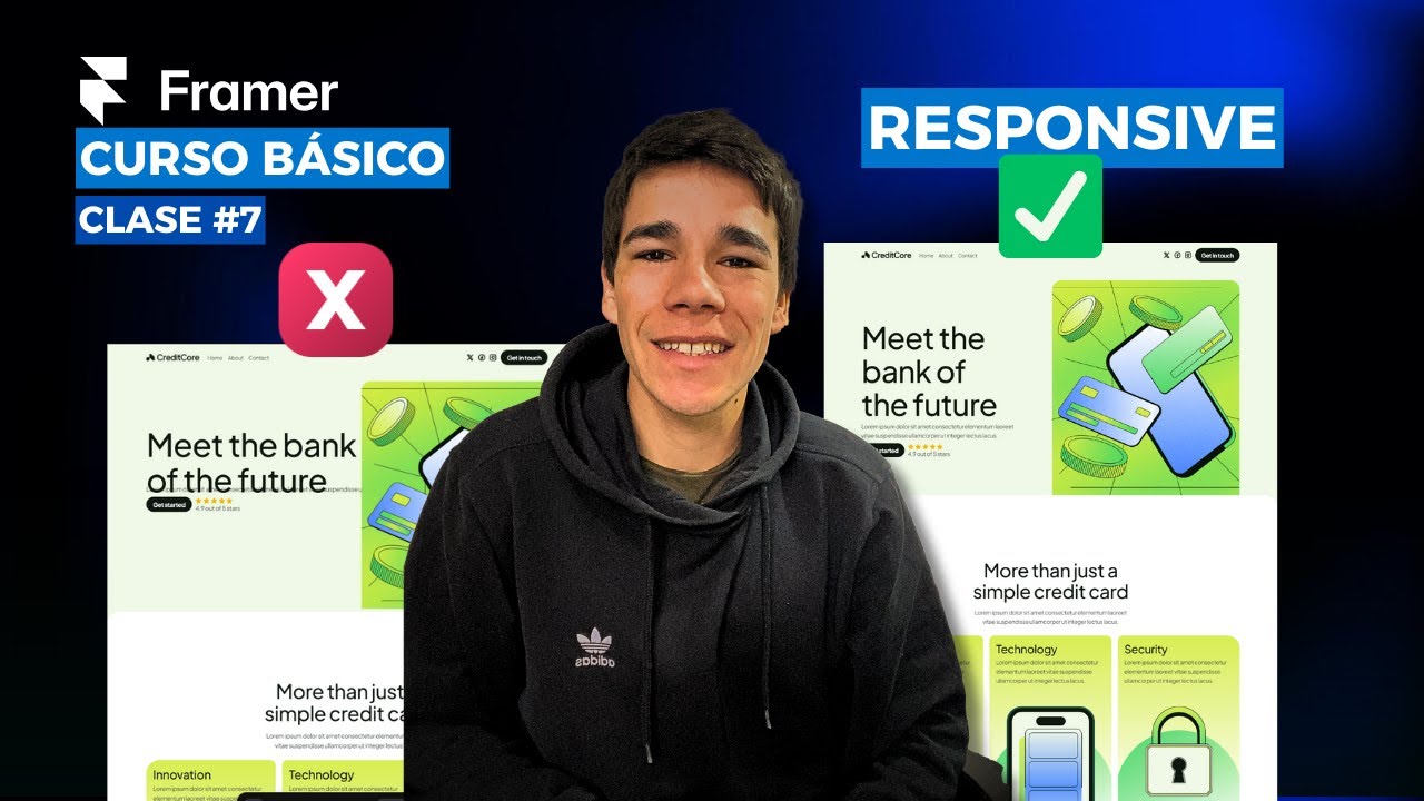 Curso de Framer básico #7 | Cómo hacer tu web responsive en @Framer