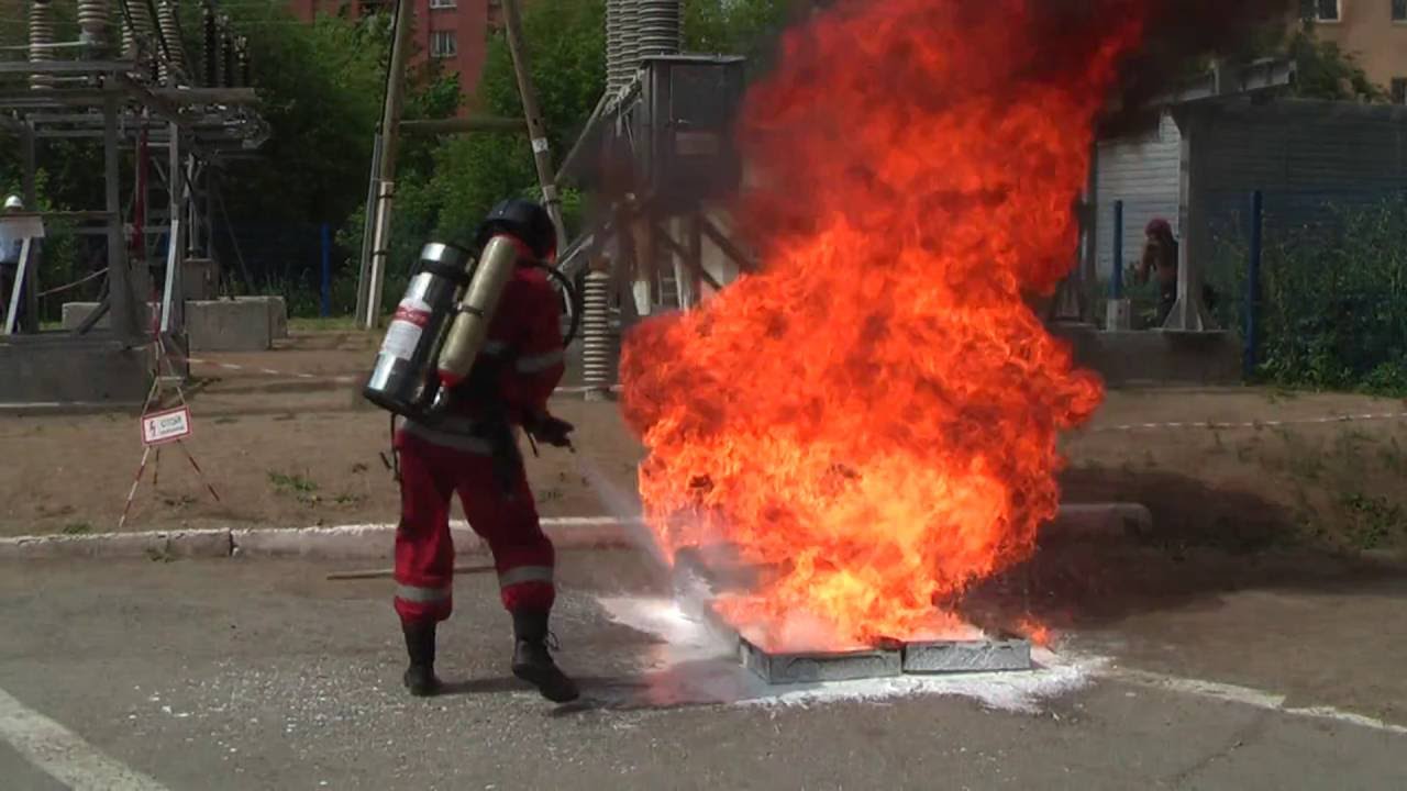 Тушение ЛВЖ учебный центр МРСК Урала
