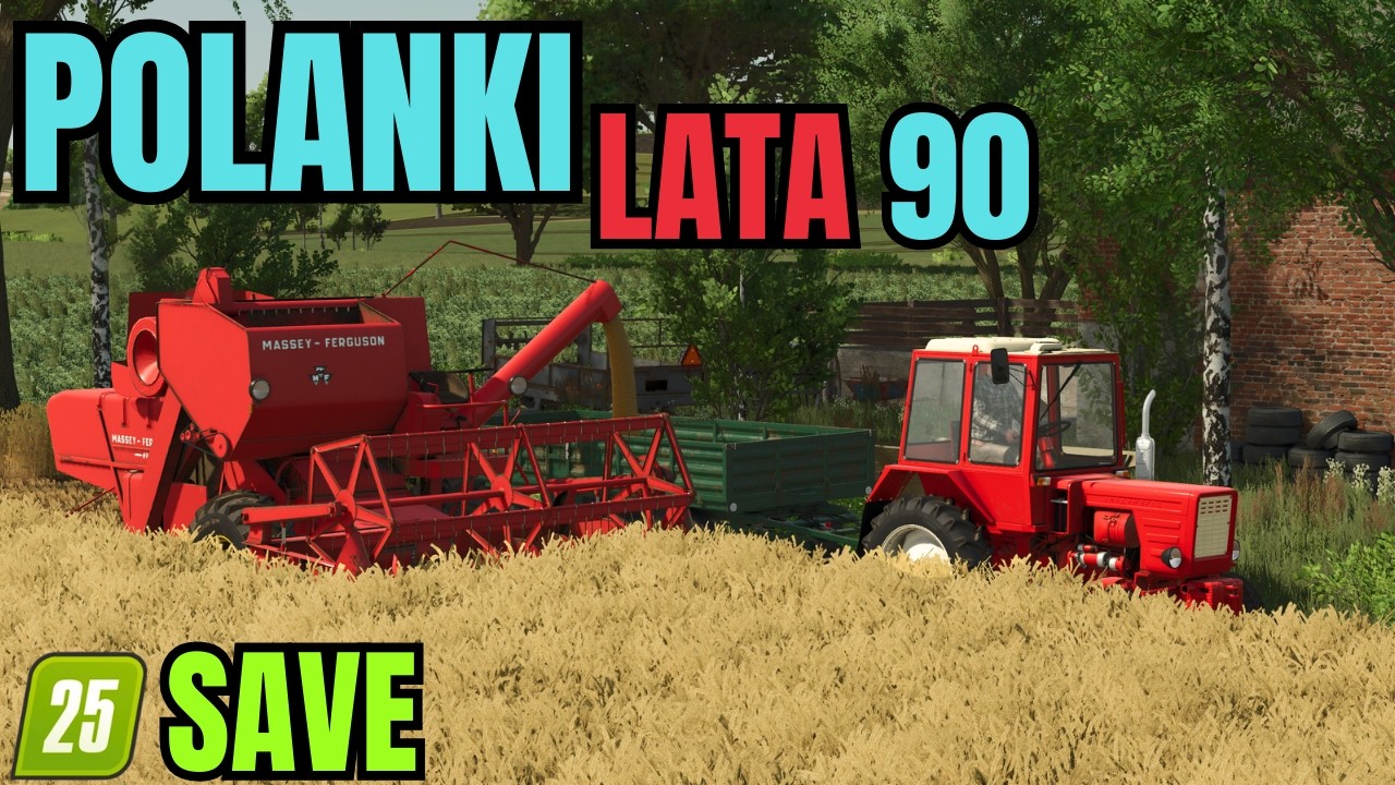 Kończę ŻNIWA🚜Polanki lata 90🌞SAVE✅FS25 #2