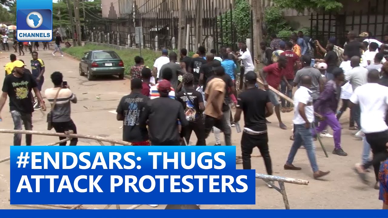 #EndSARS Protest In Edo Turns Bloody As Thugs Attack Protesters