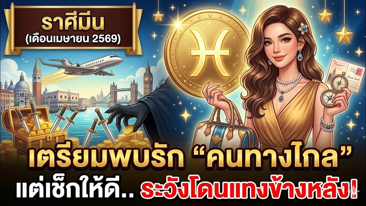 🔮 ดูดวงไพ่ยิปซี ราศี มีน เดือนเมษายน 2569