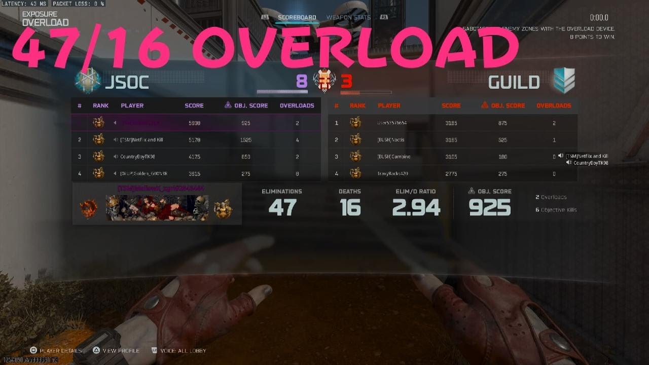 47/16 OVERLOAD RANK BO7 S2