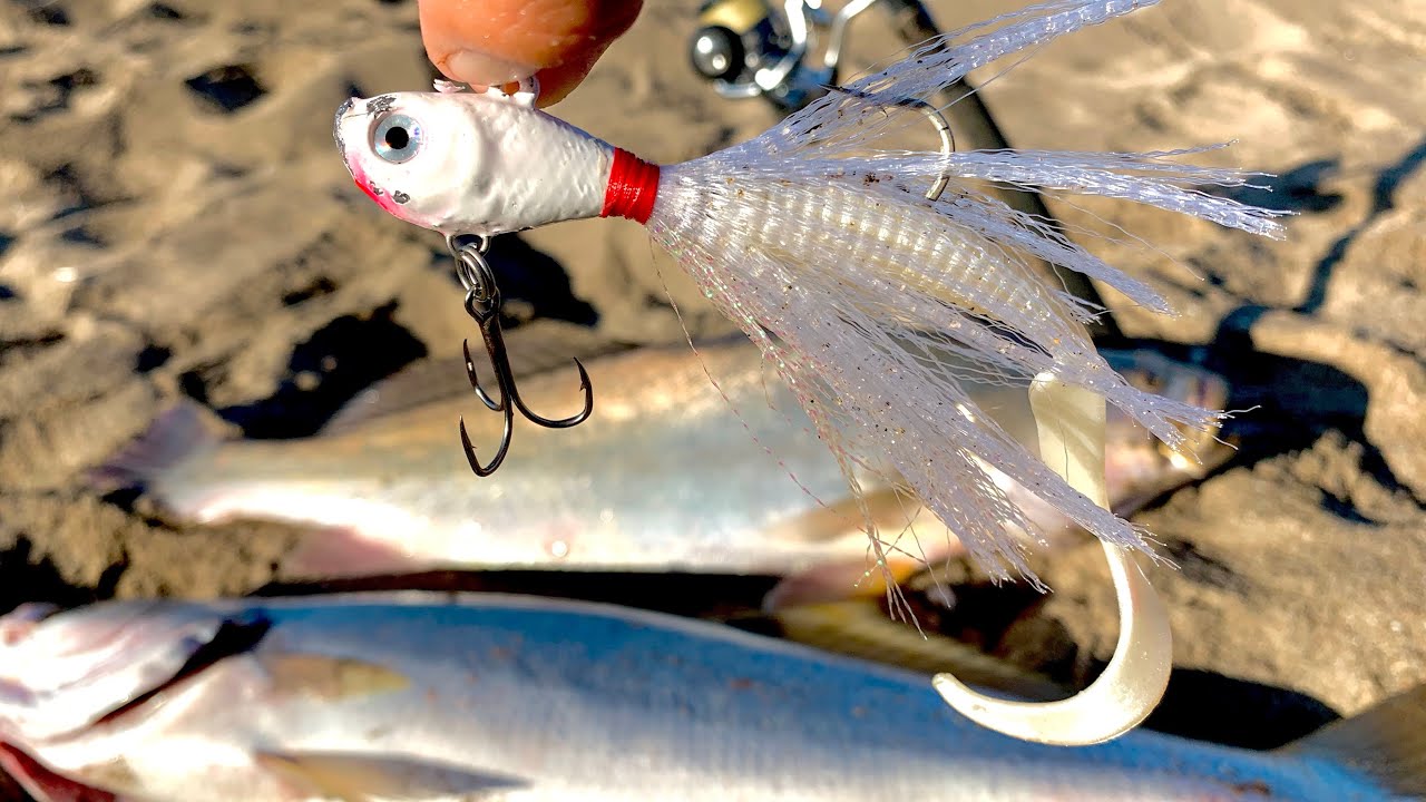 COMO pescar de ORILLA con BAILARINA PLUMERO. PESCA DE PLAYA.