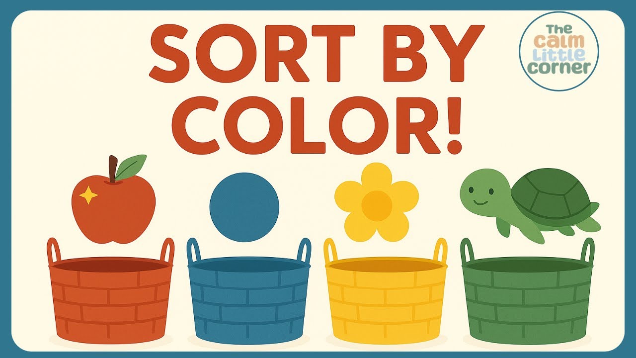 Sort by Color! | Calm Toddler Learning Game