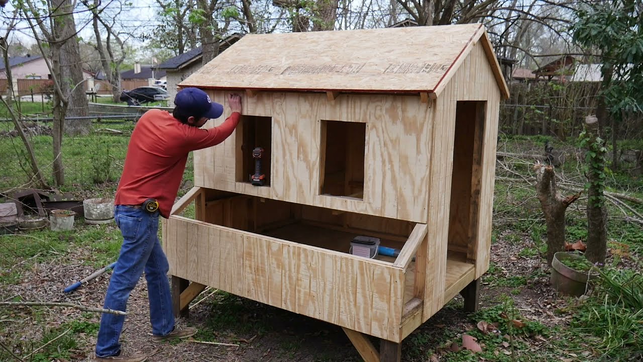 DIY Backyard Chicken Coop Build | Timelapse