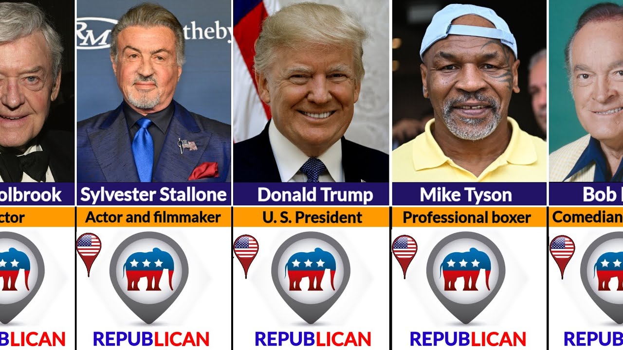 FAMOUS People You didn't Know Were REPUBLICANS 🇺🇸