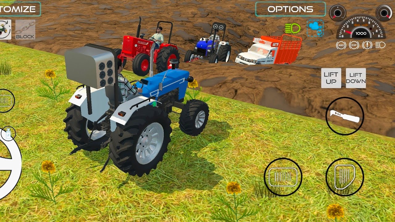 Pickup Stuck In Mud Tractor And Truck Rescue 🚜💪🔥 #gamingsimulator #gamingvideos #tractor #simulator 