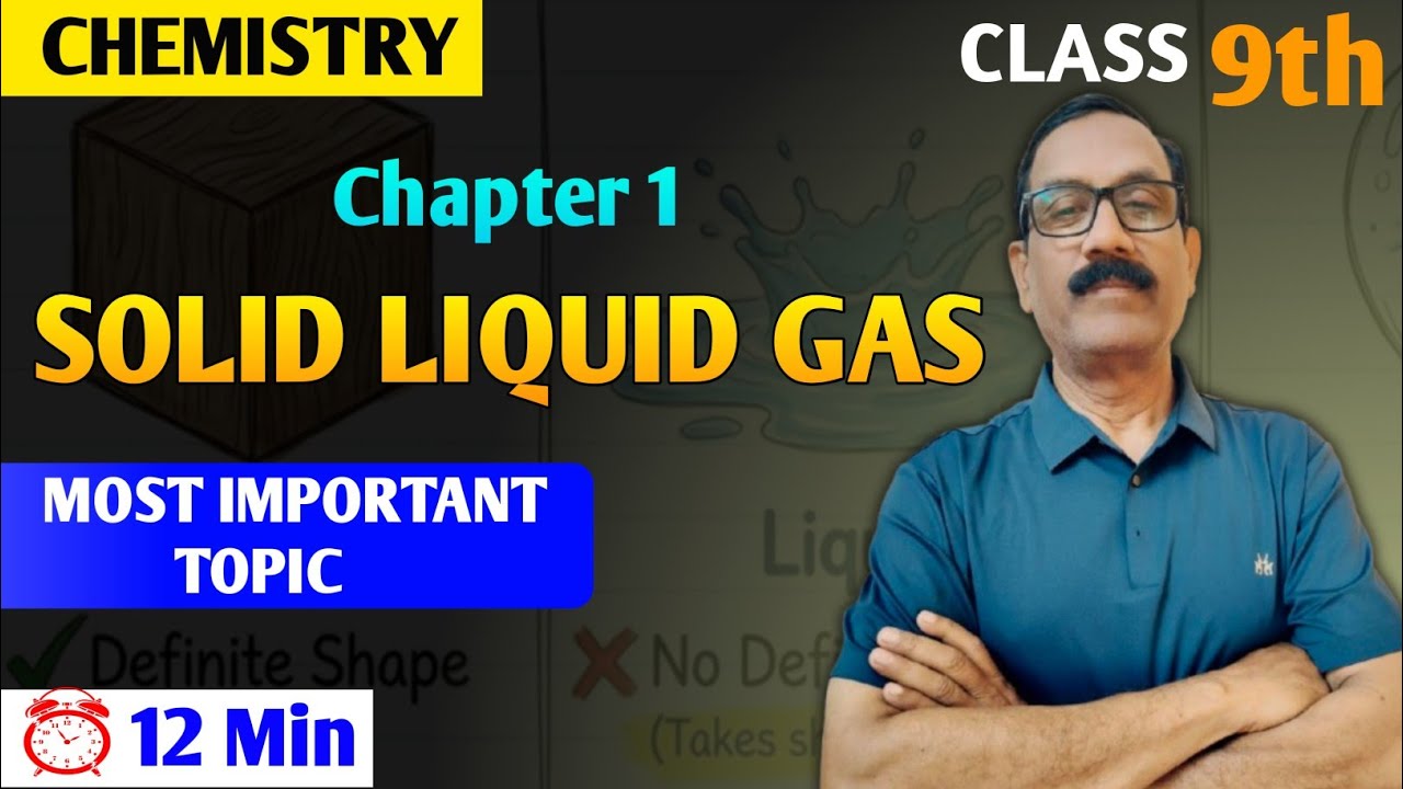 Solids, Liquids & Gases 🚀 Complete Comparision | Class 9 Science #chemistry #boards 