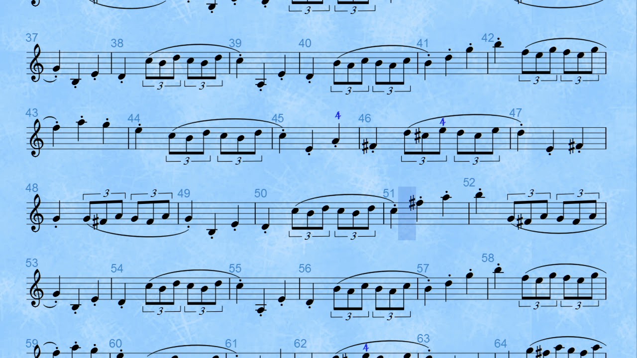 Wohlfahrt Op 45 Violin Etude no 35 tempo=60
