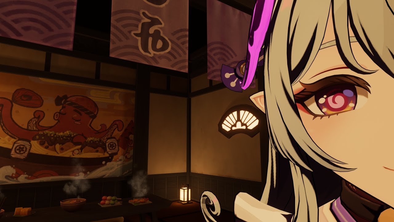 Расслабься со мной 🥛🍵 Нежный Мизуки Геншин Воздействие ASMR Roleplay 💗 VRCHAT VISUAL 3DIO 3DASMR