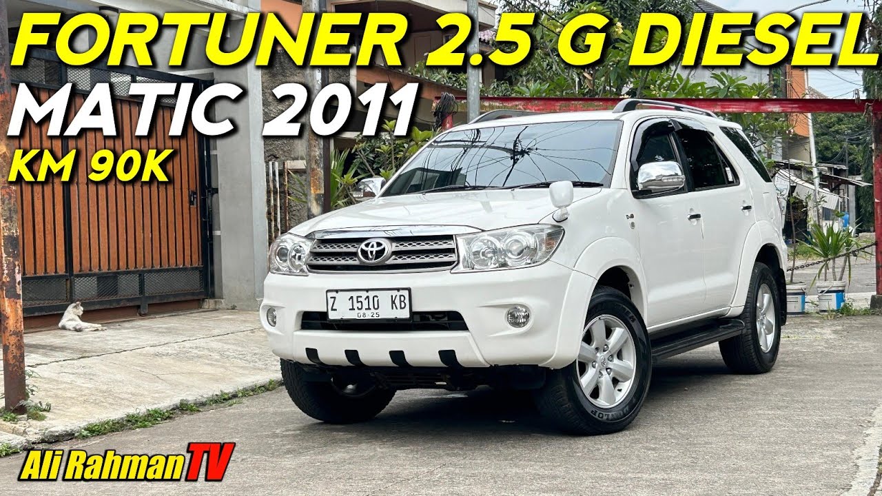 KM 90K FORTUNER G DIESEL MATIC 2011 APIK DAN LOW KM DI USIANYA
