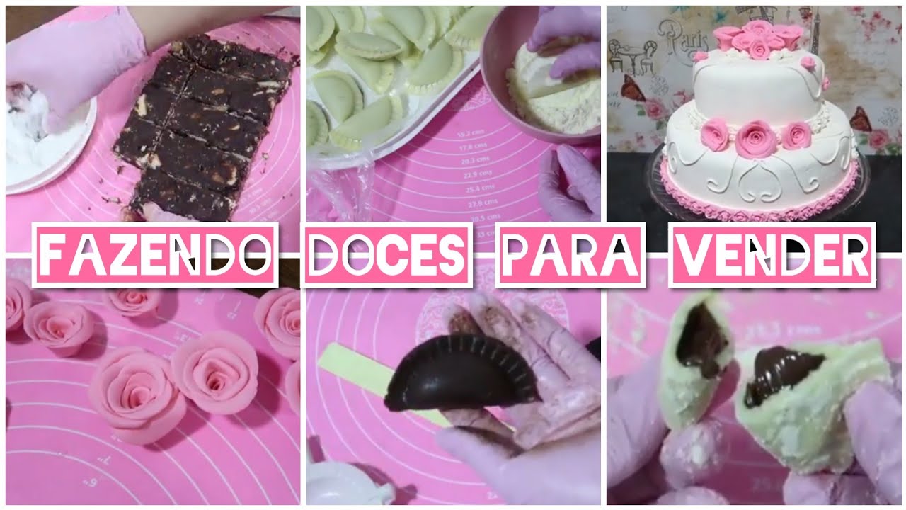 FAZENDO DOCES PARA VENDER - PASTEL DE LEITE EM PÓ, PALHA ITALIANA E ROSAS DE LEITE EM PÓ - VLOG