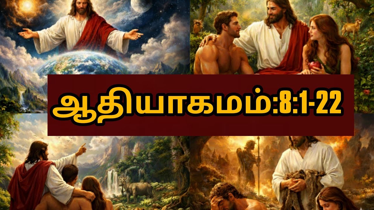 பழைய ஏற்பாடு ஆதியாகமம் 8:1-22 #Trending#ViralTamil#TamilMotivation#love #TamilYouTuber#Devotional