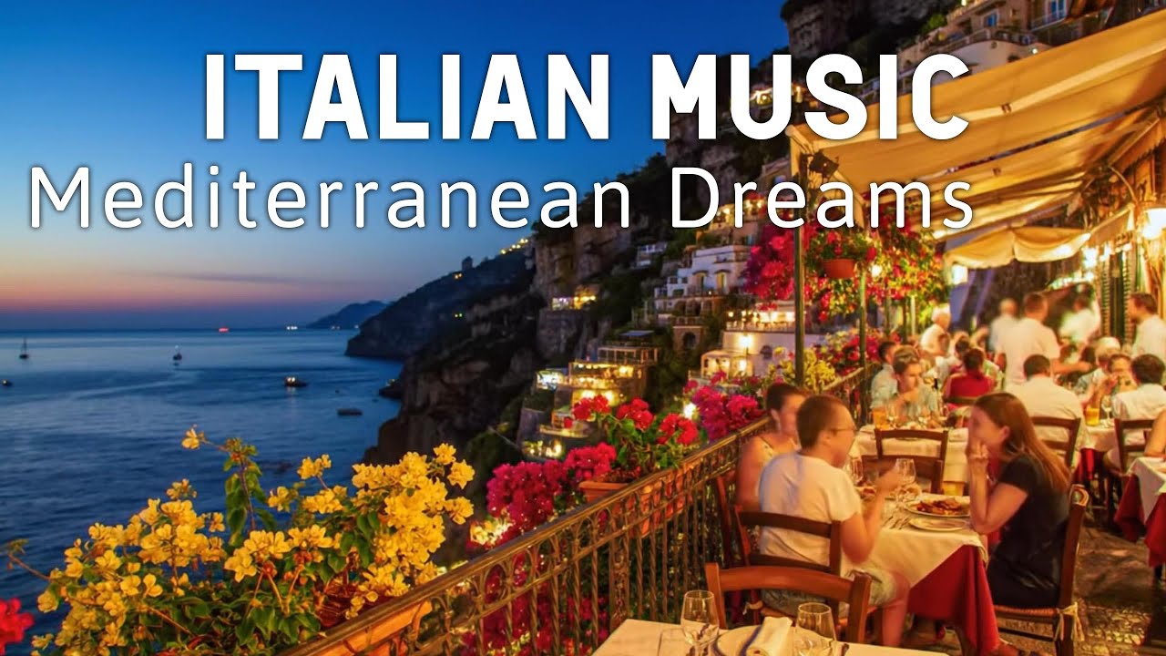 🎶 Italian Vibes & Mediterranean Music 🎶  2+ Hours Relaxing Italy Coast & Lake Como Ambience 4k