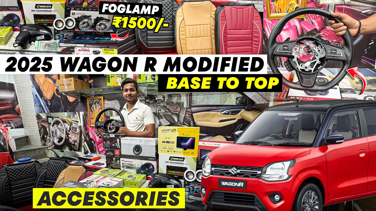 2025 WAGON R BASE TO TOP MODIFICATION✅ MARUTI SUZUKI WAGON R ACCESSORIES🔥