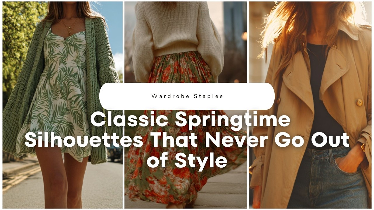🌸 Wardrobe Staples for Classic Springtime Silhouettes That Never Go Out of Style! 👗