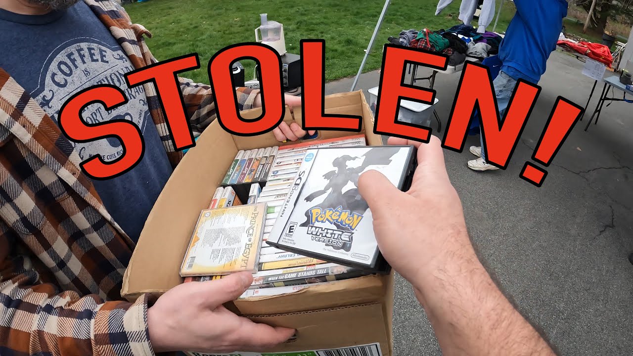 Я украл видеоигры у другого продавца на этой гаражной распродаже! #garagesale #videogames #ebay
