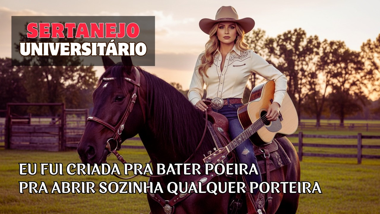 SERTANEJO ROMÂNTICO | Eu fui criada pra bater poeira, Pra abrir sozinha qualquer porteira