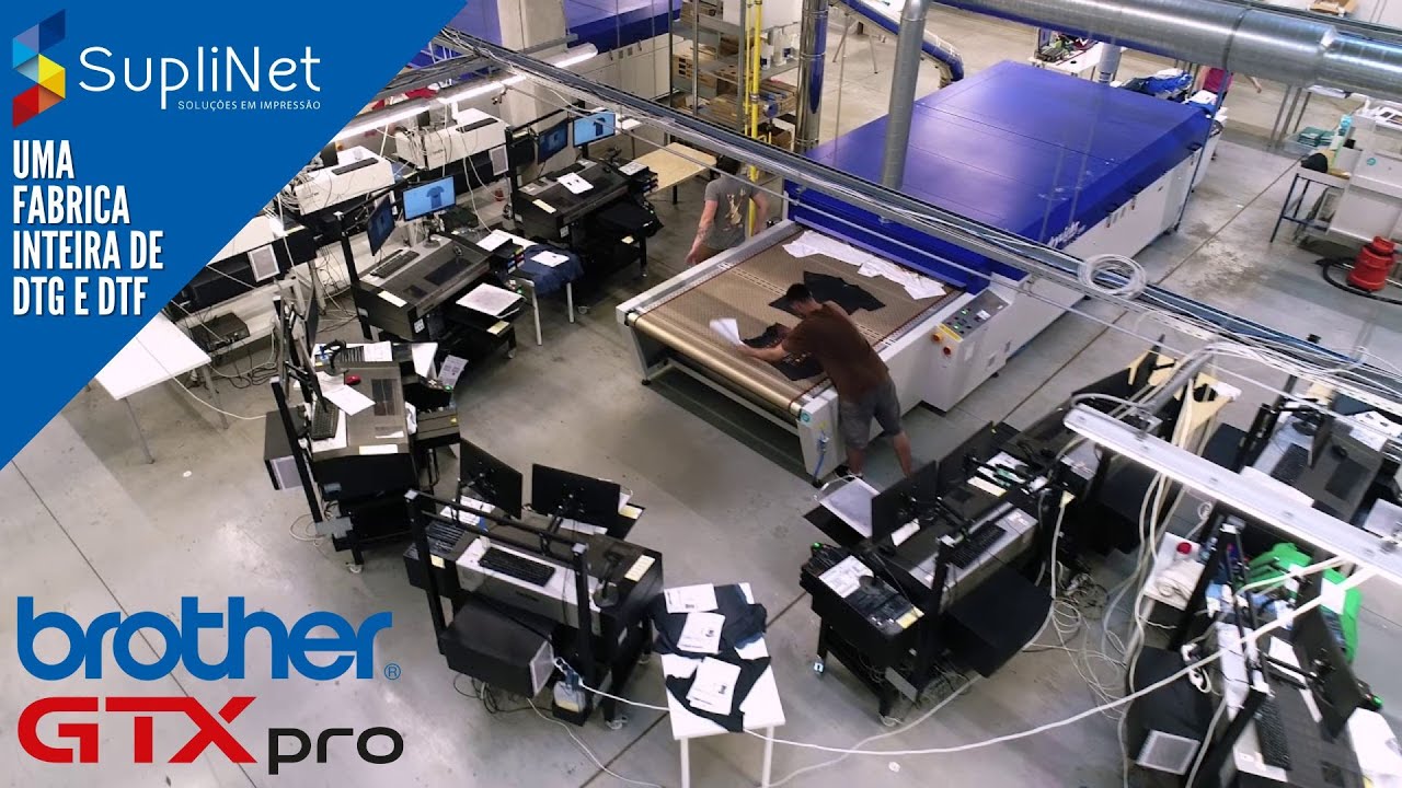 Brother GTX pro Bulk - Uma estamparia inteira só com impressoras DTG & DTF