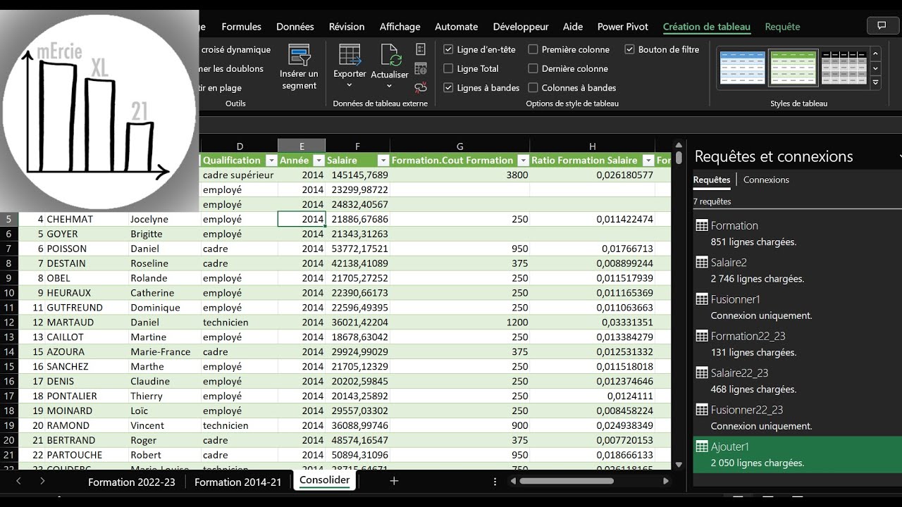 Changer les sources de fichiers de Power Query lors de consolidation avec Excel. C'est possible!